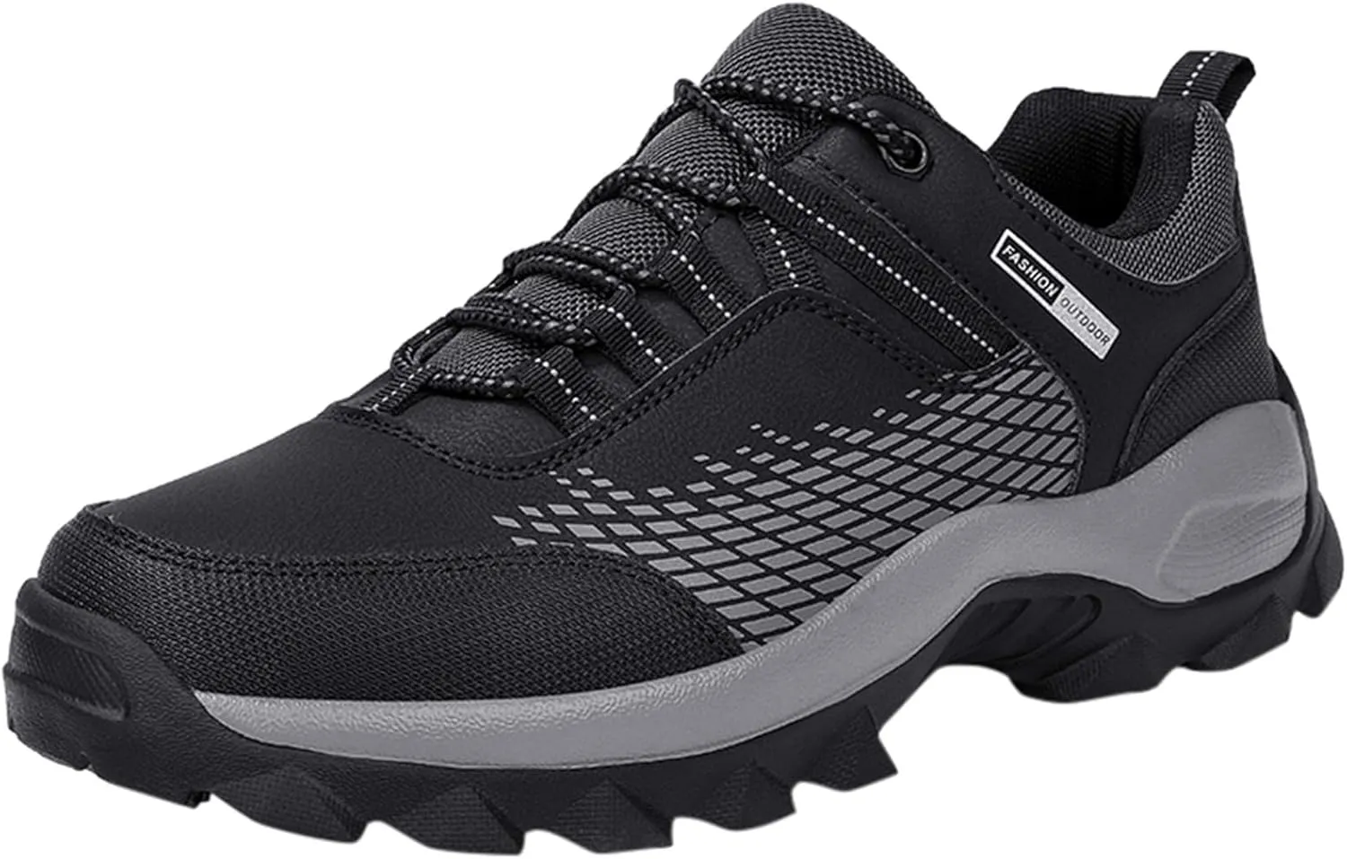 Men's Lace Up Memory Foam Sneakers Breathable Casual Comfortable Walking Sneaker Lightweight Minimalist Shoes