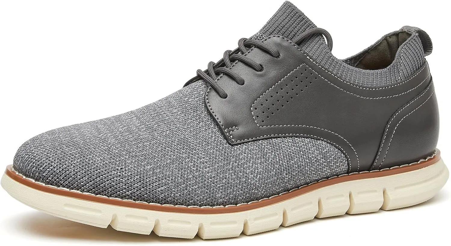 Men's Lightweight Dress Sneakers Comfortable Breeze Shoes Breathable Leisure Oxford Shoes for Business Casual and Walking with Arch Support