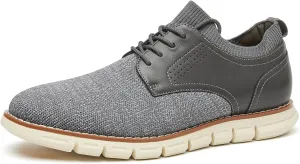 Men's Lightweight Dress Sneakers Comfortable Breeze Shoes Breathable Leisure Oxford Shoes for Business Casual and Walking with Arch Support