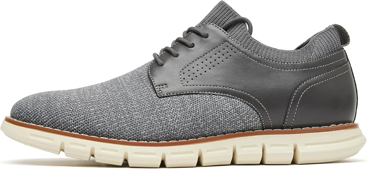 Men's Lightweight Dress Sneakers Comfortable Breeze Shoes Breathable Leisure Oxford Shoes for Business Casual and Walking with Arch Support
