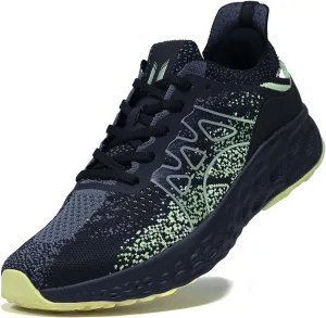 Men's Lightweight Walking Shoes - Slip on Cushioned Sneakers for Tennis, Fitness and Everyday wear