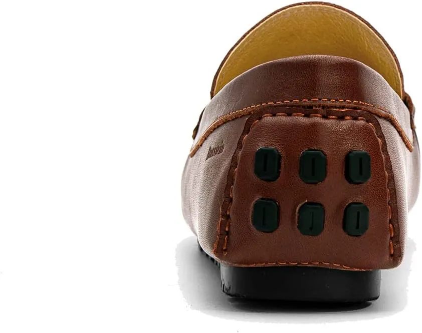 Men's Loafer Premium Genuine Leather Shoes Casual Slip on Shoes Breathable Driving Shoes