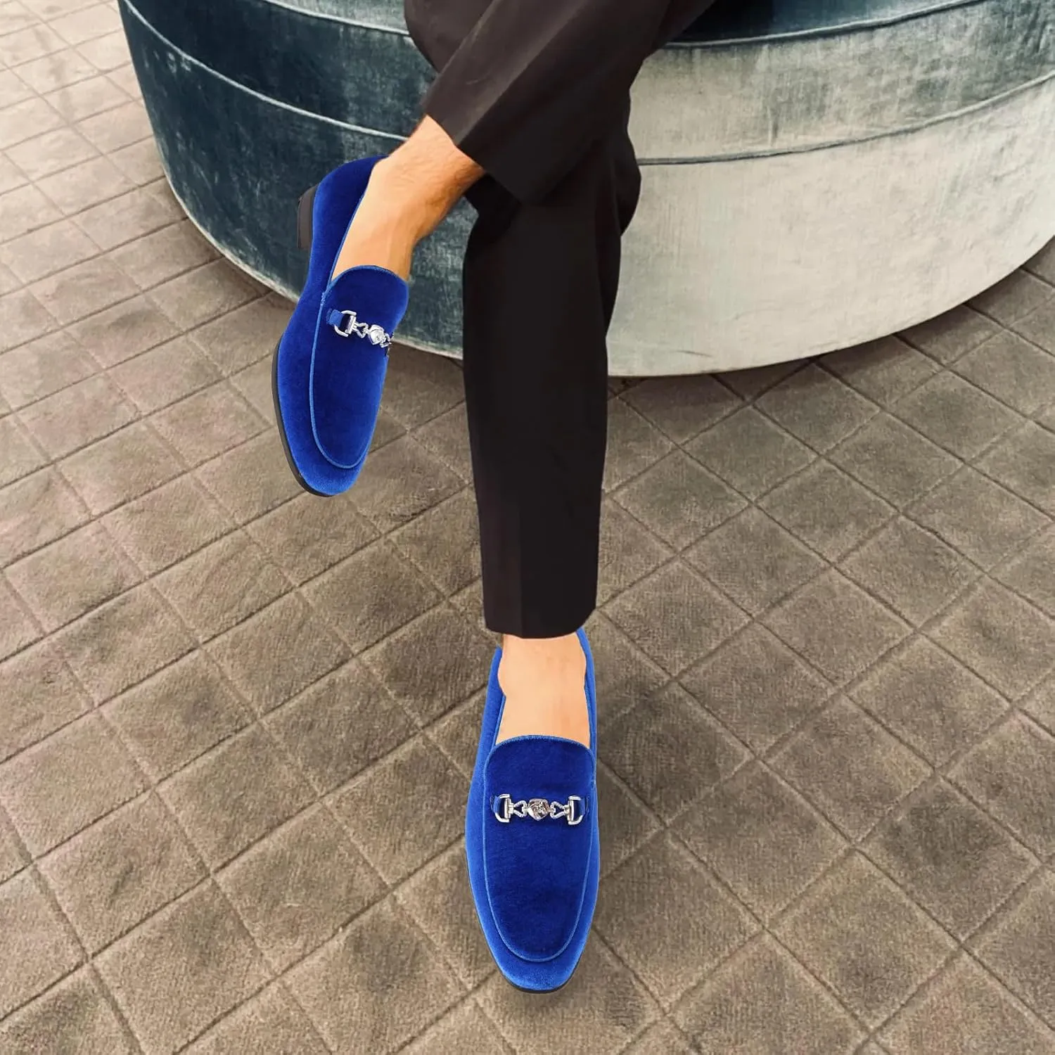 Men's Multiple Colors Penny Slip-on Velvet Loafer Suede Tuxedo Dress Shoes Luxury Smoking Slipper Party Prom Wedding Shoes Comfortable Lightweight