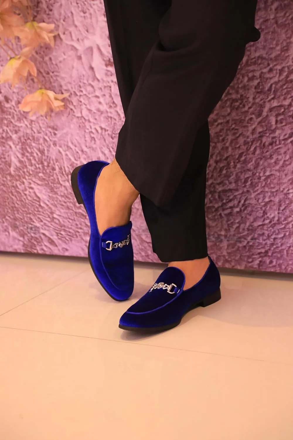 Men's Multiple Colors Penny Slip-on Velvet Loafer Suede Tuxedo Dress Shoes Luxury Smoking Slipper Party Prom Wedding Shoes Comfortable Lightweight