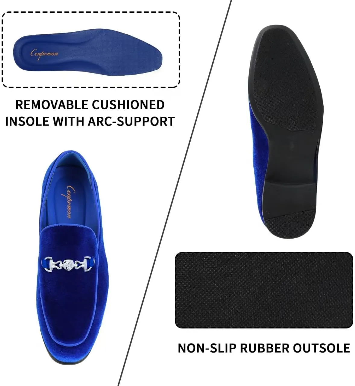 Men's Multiple Colors Penny Slip-on Velvet Loafer Suede Tuxedo Dress Shoes Luxury Smoking Slipper Party Prom Wedding Shoes Comfortable Lightweight