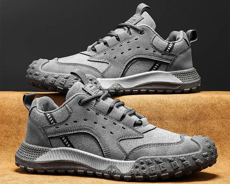 Men's Outdoor Casual Sneakers – Hiking and Running Shoes with  Platform Sole