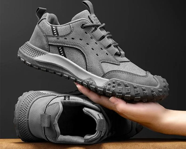 Men's Outdoor Casual Sneakers – Hiking and Running Shoes with  Platform Sole