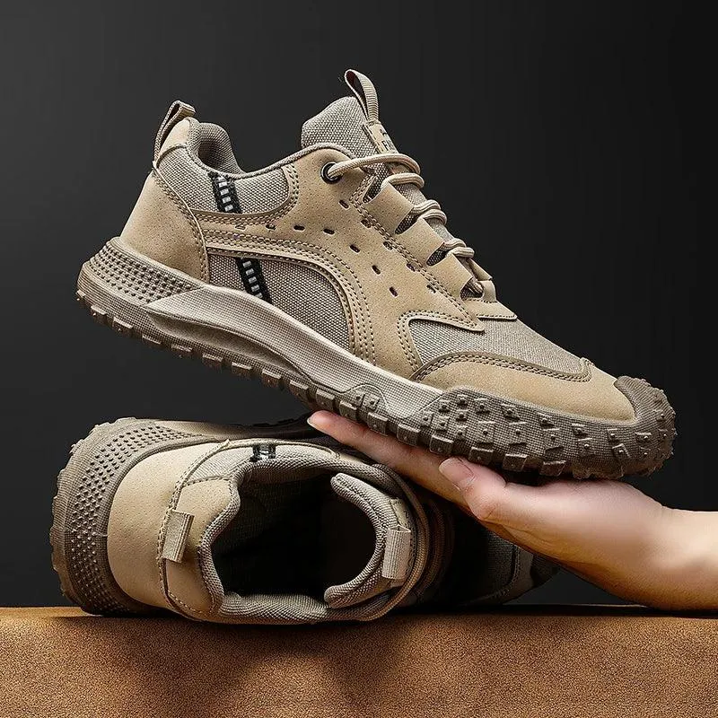 Men's Outdoor Casual Sneakers – Hiking and Running Shoes with  Platform Sole