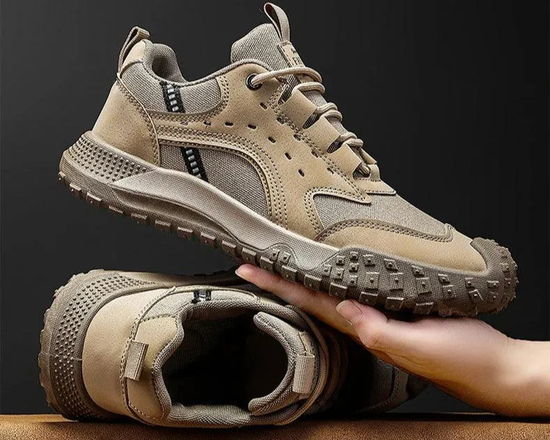Men's Outdoor Casual Sneakers – Hiking and Running Shoes with  Platform Sole