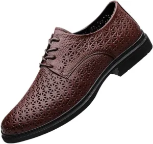 Mens Oxfords Shoes Classic Leather Fashion Modern Pointed-Toe Tuxedo Dress Shoes
