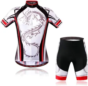 Men's Quick-Dry Cycling Jersey Set Road Bike Bicycle Shirt   Bib Shorts with 9D Gel Pad MTB Riding Clothing Kit