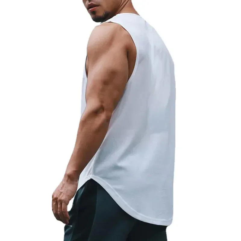 Men’s Quick-Dry Gym Vest — 6 Color Options, Printed Fitness Top