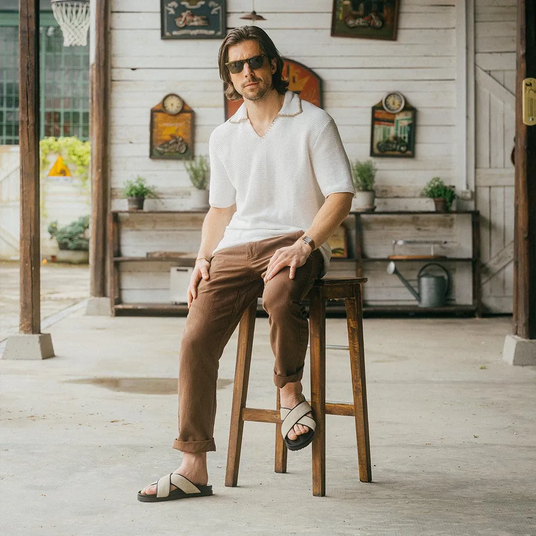 Men's Sandstone Amalfi Crossover Sandal From Del Toro Shoes
