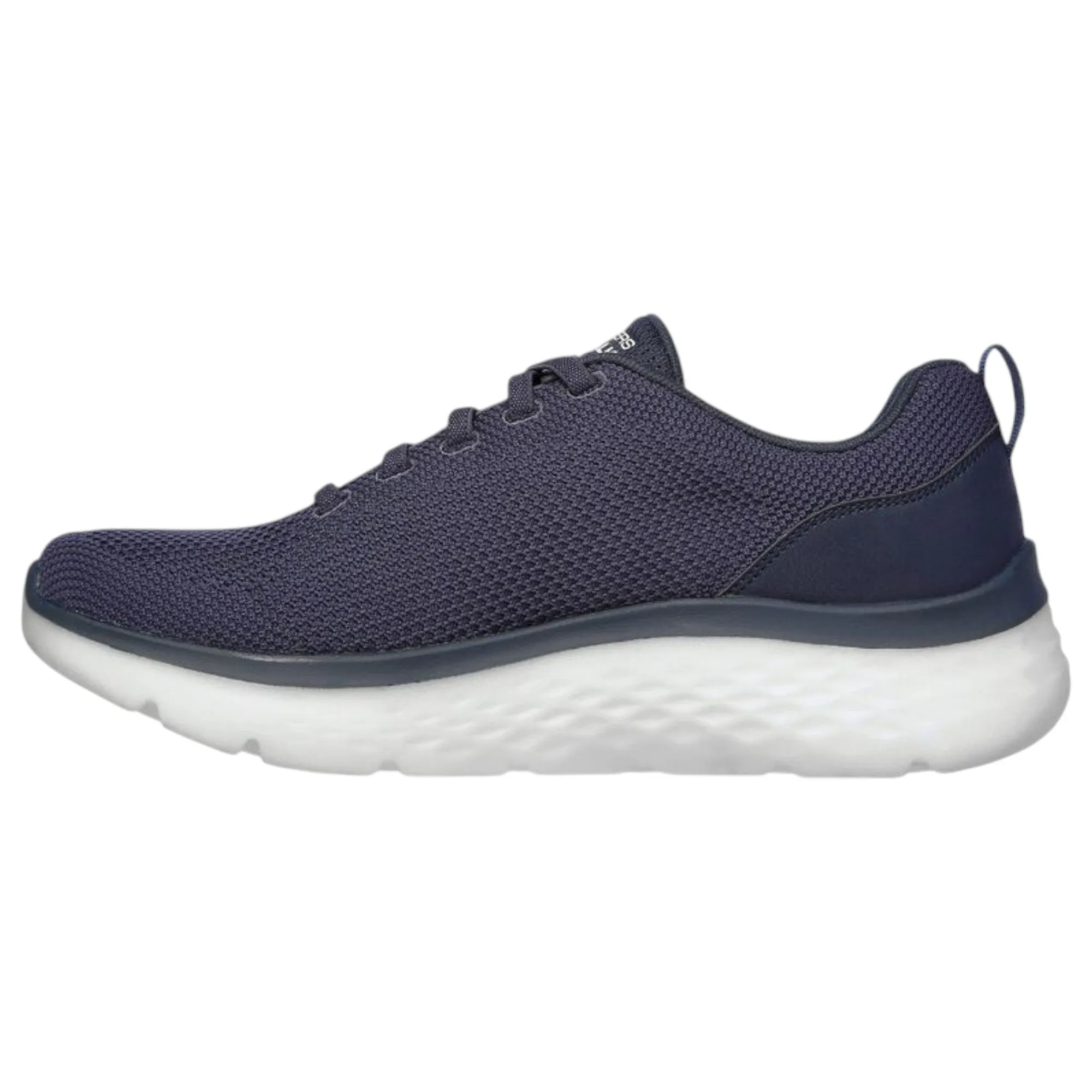 Mens Skechers Go Walk Hyper Burst Nanocore Shoes Navy/Orange