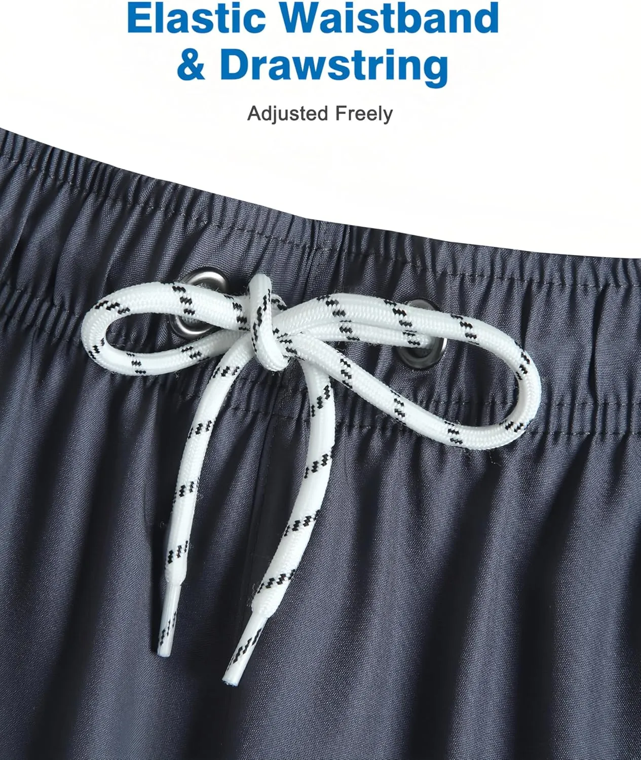 Mens Swim Trunks with Compression Liner Quick Dry Beach Shorts with Zipper Pockets