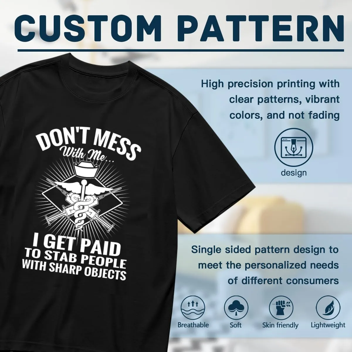 Men's T-Shirts,Flat Earth,Stylish Raglan Tee Natural Fiber T Shirt Unique Print Tee