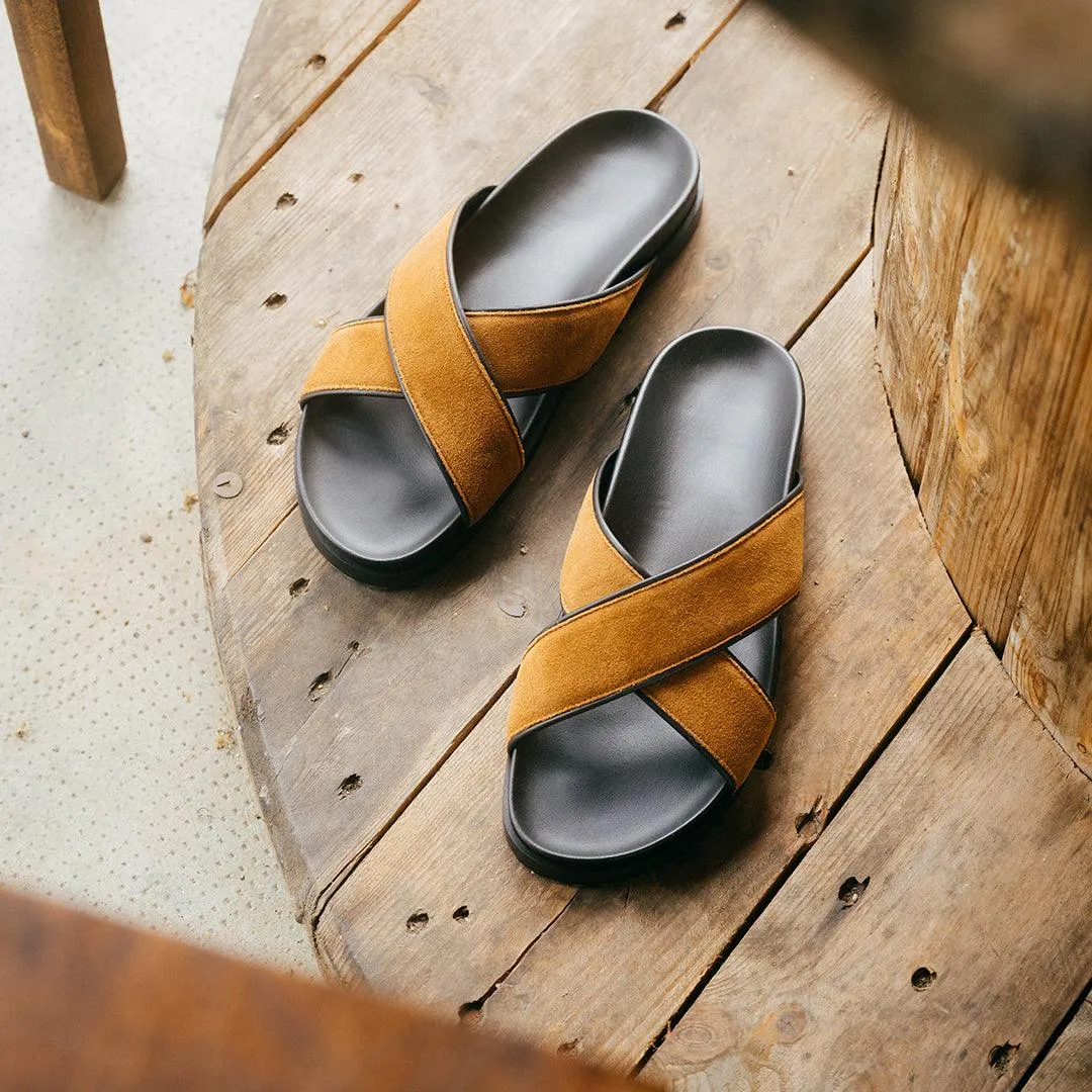 Men's Tan Amalfi Crossover Sandal