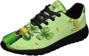 Mens Womens Happy St Patrick's Day Shoes Trail Running Shoe Non-Slip Breathable Comfortable Sneakers
