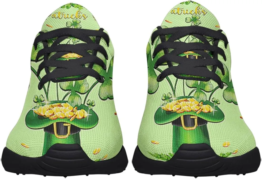 Mens Womens Happy St Patrick's Day Shoes Trail Running Shoe Non-Slip Breathable Comfortable Sneakers