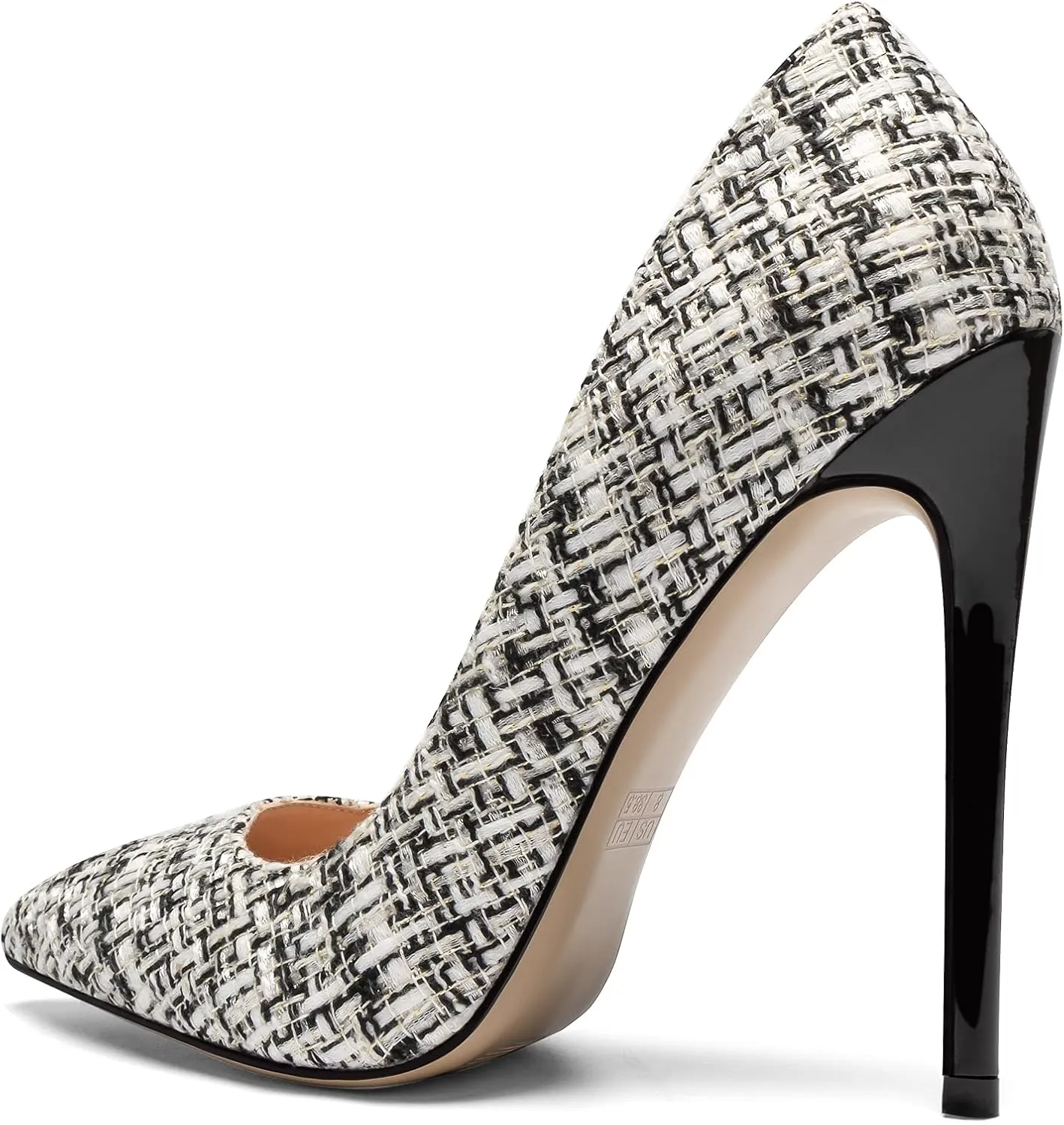 Mettesally Women's High Heel Pumps Pointed Toe Stiletto Heels Slip On Office Party Dress Shoes