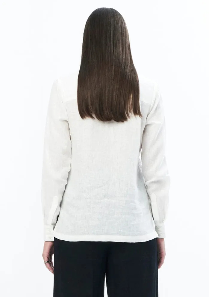MINIMAL BLOUSE IN OFF WHITE
