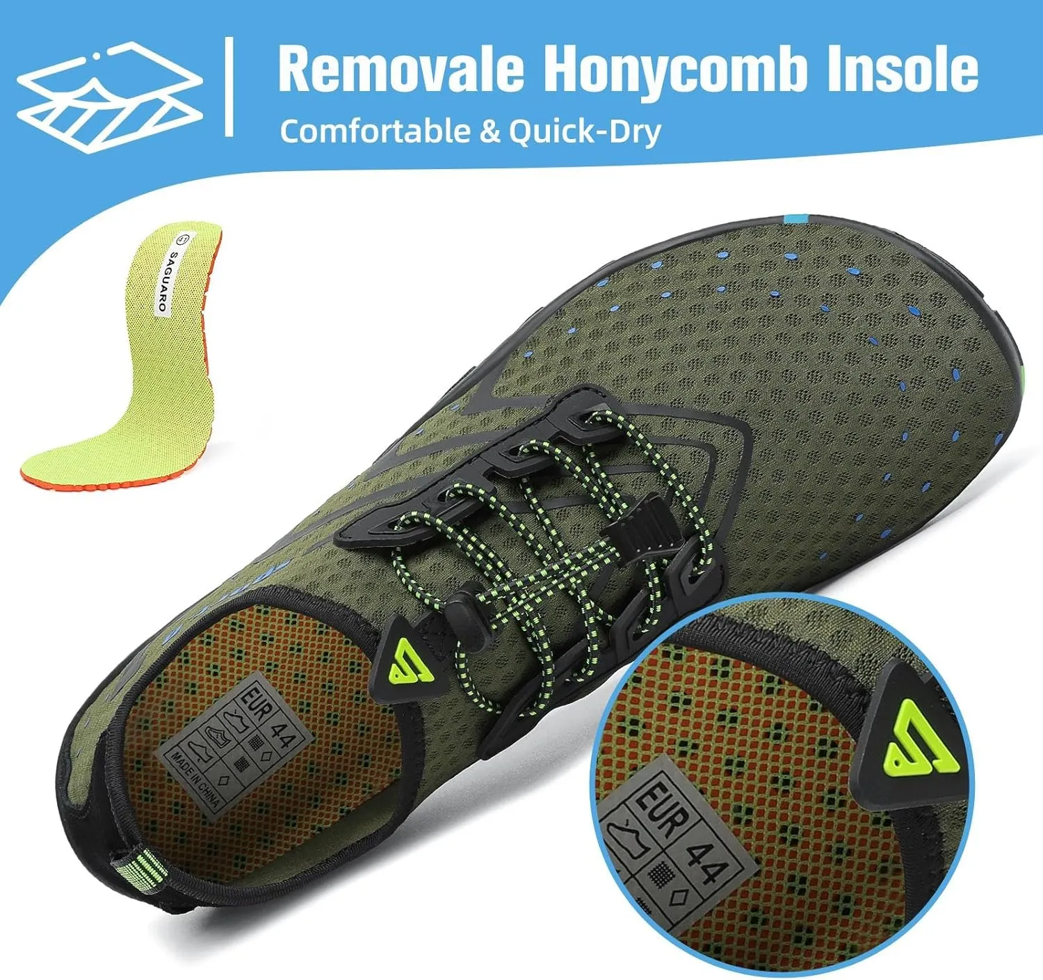 Mishansha Water Shoes for Women Men Barefoot Beach Shoe Quick Dry Aqua Swim Socks for Surfing Yoga Size 4.5-15 Women/3-13.5 Men