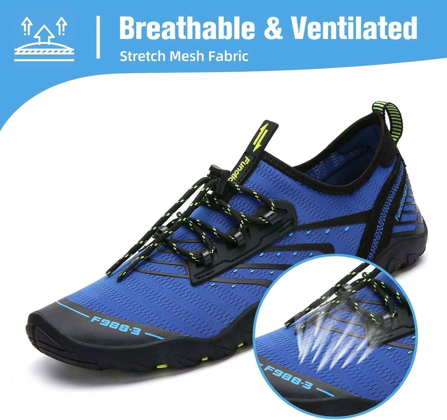 Mishansha Water Shoes for Women Men Barefoot Beach Shoe Quick Dry Aqua Swim Socks for Surfing Yoga Size 4.5-15 Women/3-13.5 Men