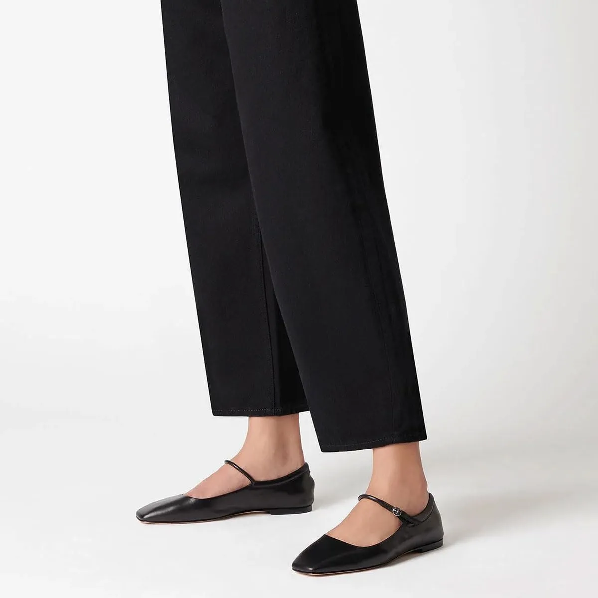 miss left Women's Adorable Closed Square Toe Mary Jane Flats Adjustable Strap Buckle Ballet Flat Comfort Dance Ballroom Shoes Size 4-16 US