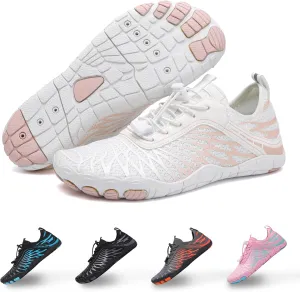 MOCHINI Hike Barefoot Shoes Grounded Footwear for Womens Men Non-Slip Wide Toe Neuropathy Beach Pool Aqua Swimming Surf Hiking Walking Quick Dry Water Shoes