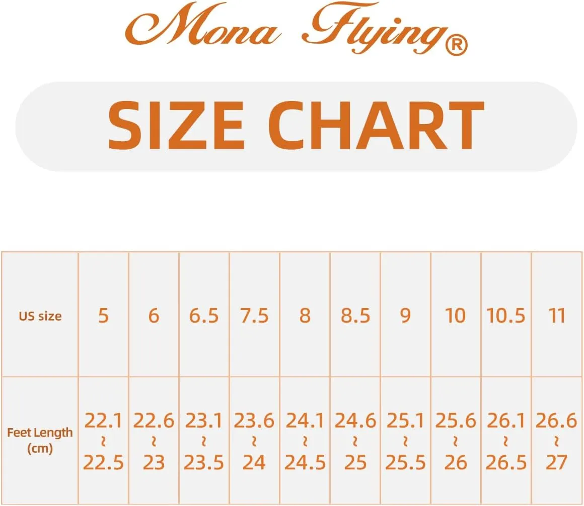 Mona flying Women's Leather Pointed Toe Vintage Brogue Pumps Slip On Mid Heels Dress Shoes for Ladies