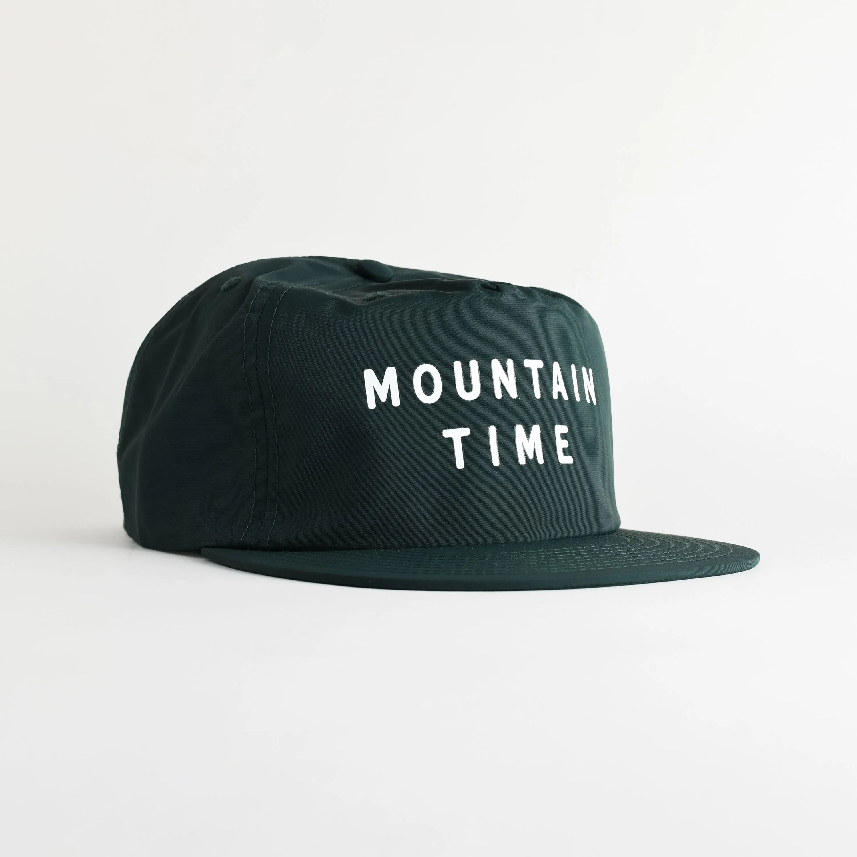 Mountain Time Recycled Nylon Quick Dry Hat - pine green