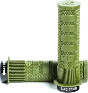 MTB Grips, Lock on, No-Twist, Grippy/Tacky, Cushioned - Hell's Gate Grips