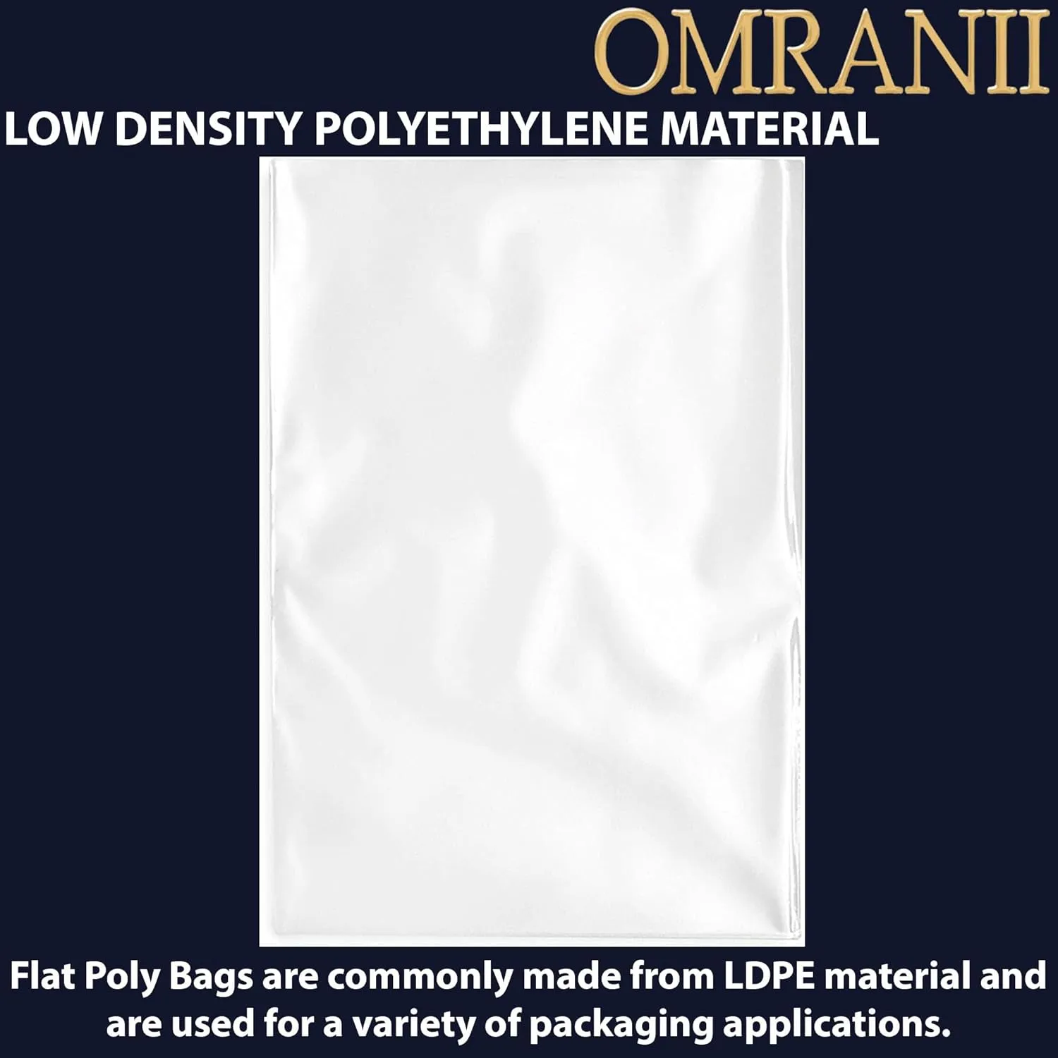 Multiple Sizes Clear Flat Poly Bags, 1.5Mil 9" X 24" & 100 Bags | Low-Density Polyethylene (LDPE), Flat Open Top Plastic Packaging Packing | Flexible and Durable Plastic Bags