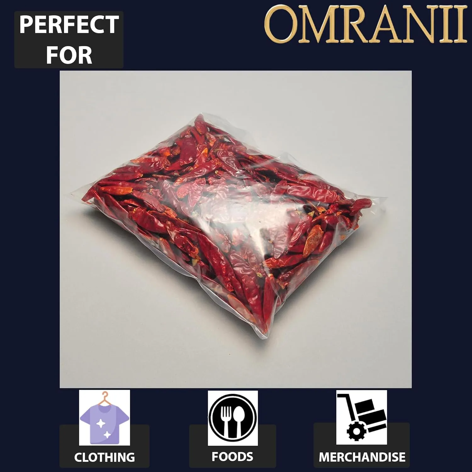 Multiple Sizes Clear Flat Poly Bags, 1.5Mil 9" X 24" & 100 Bags | Low-Density Polyethylene (LDPE), Flat Open Top Plastic Packaging Packing | Flexible and Durable Plastic Bags
