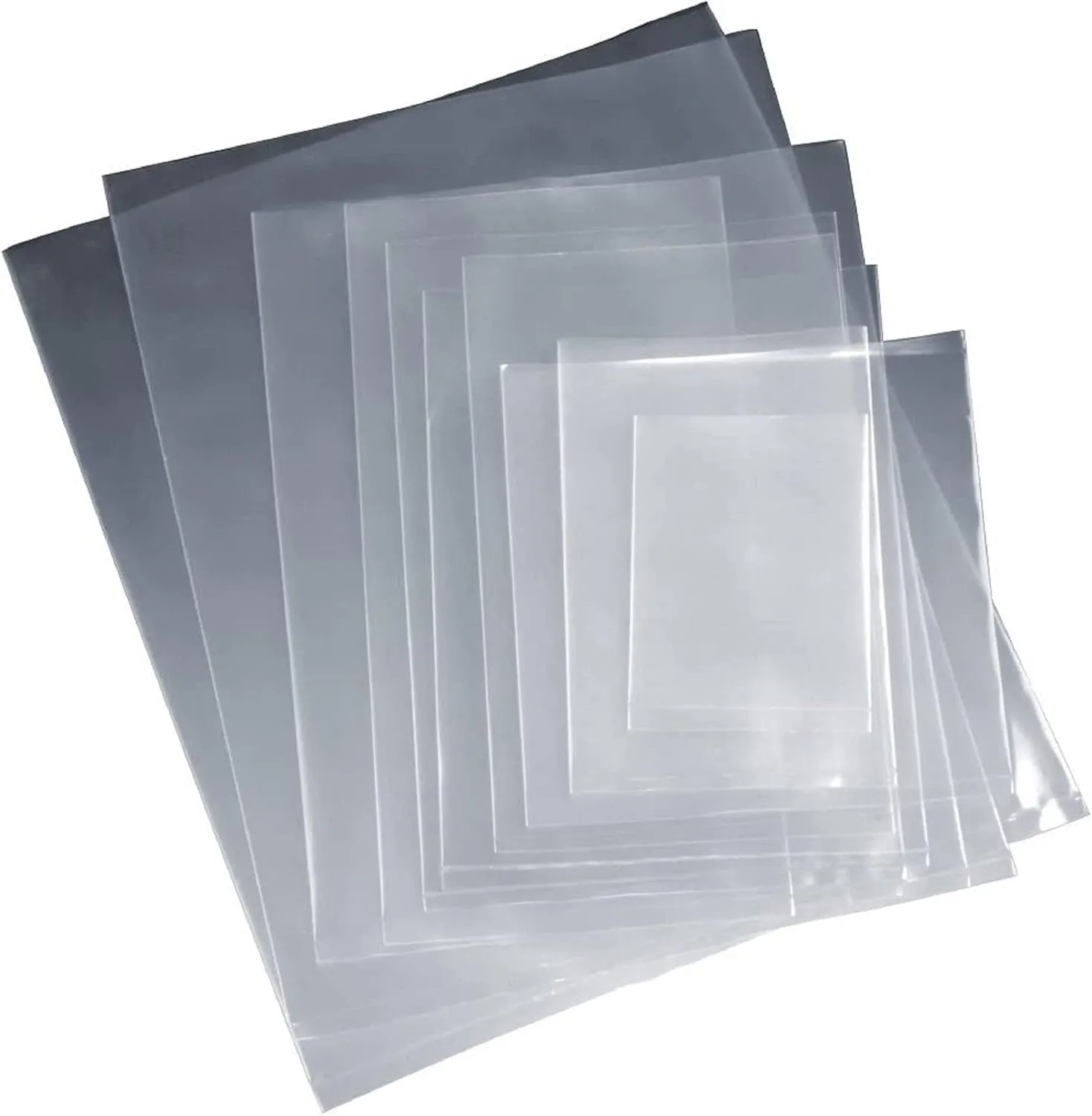 Multiple Sizes Clear Flat Poly Bags - 20 x 30 (50 Bags) 6Mil Flat Open Top Plastic Packaging Packing | Flexible and Durable Plastic Bags | Low-Density Polyethylene (LDPE)
