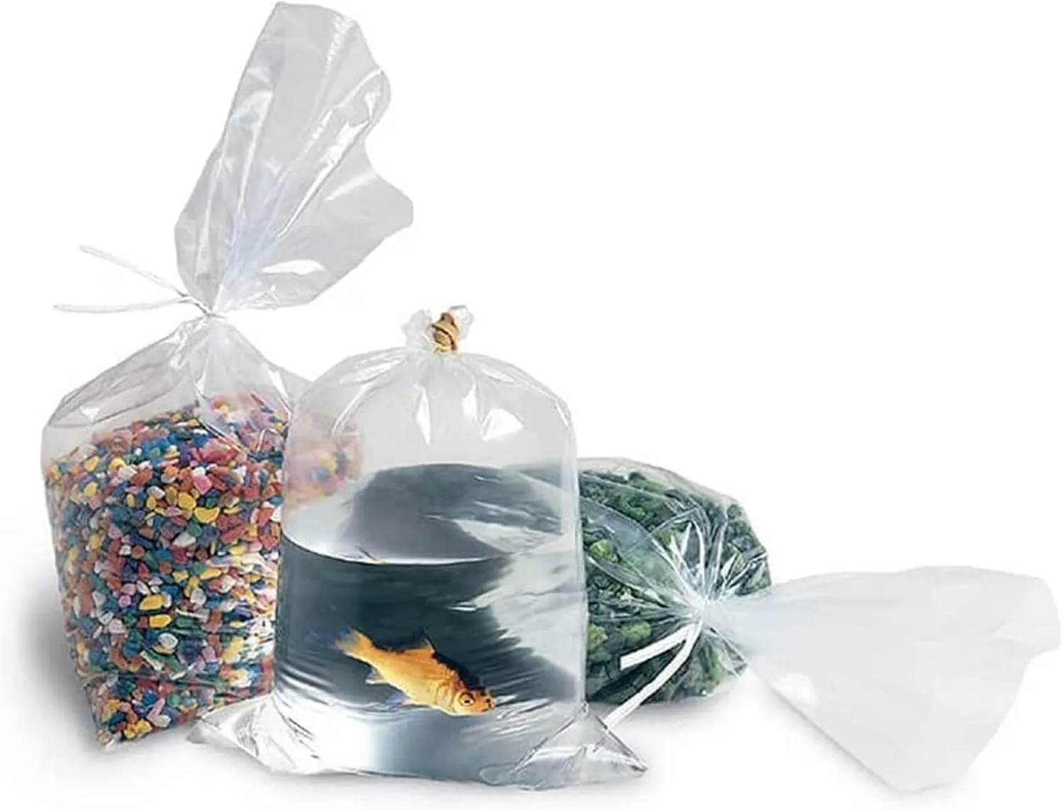 Multiple Sizes Clear Flat Poly Bags - 20 x 30 (50 Bags) 6Mil Flat Open Top Plastic Packaging Packing | Flexible and Durable Plastic Bags | Low-Density Polyethylene (LDPE)