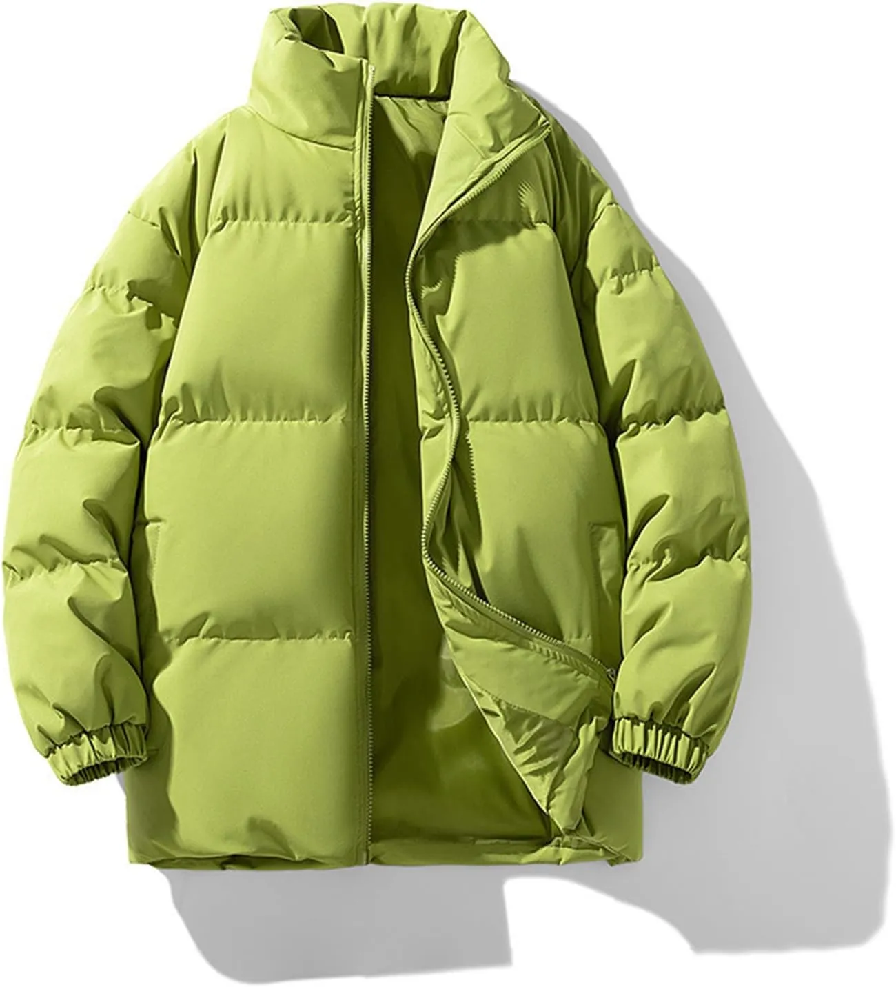 Muscularfit Men's Winter Jacket Heavyweight Quilted Puffer Parka Coat Lightweight Water-Resistant Snap Front Puffer Jackets