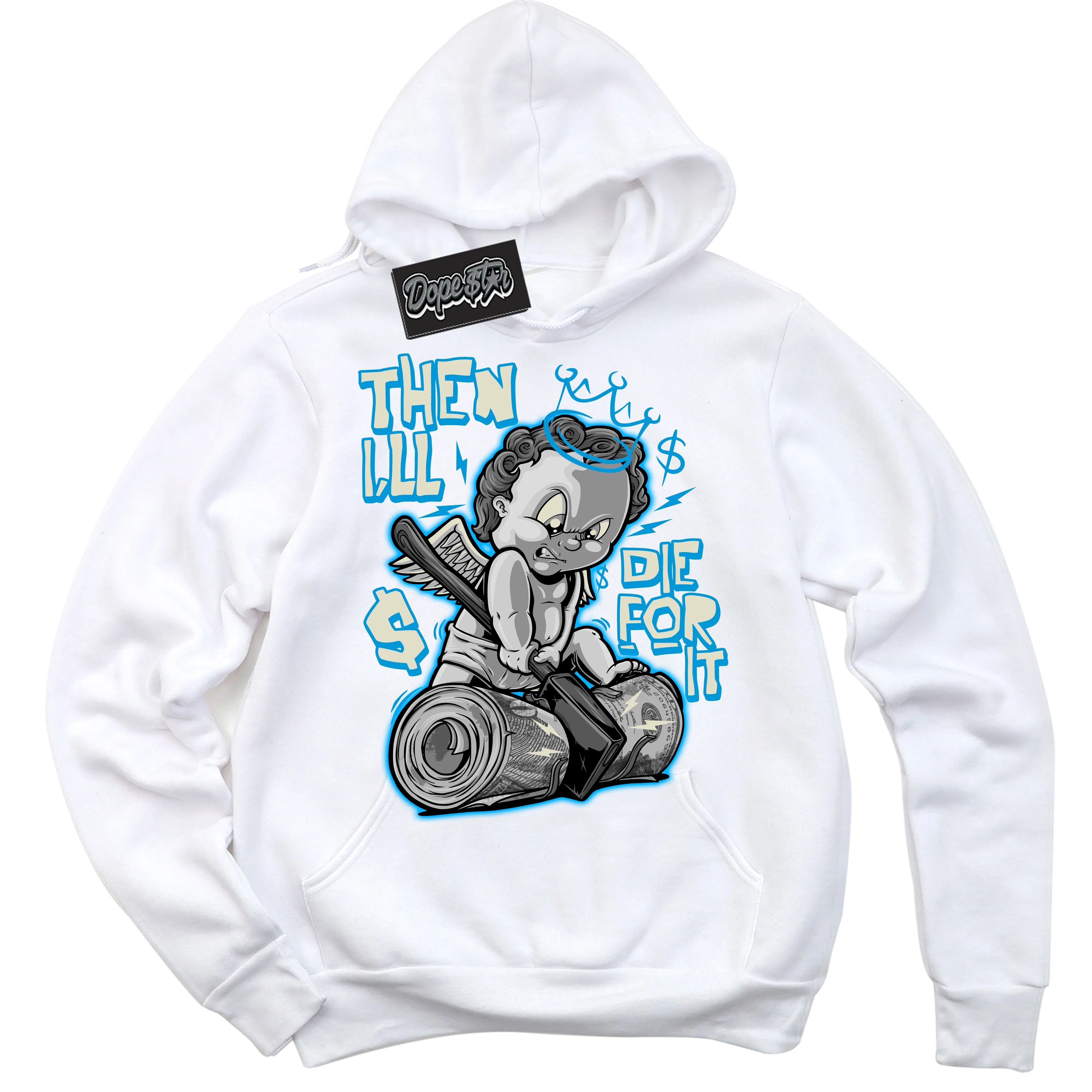 Next Nature Light Khaki Star Blue Dunk Sneaker Hoodie Then I'll Graphic
