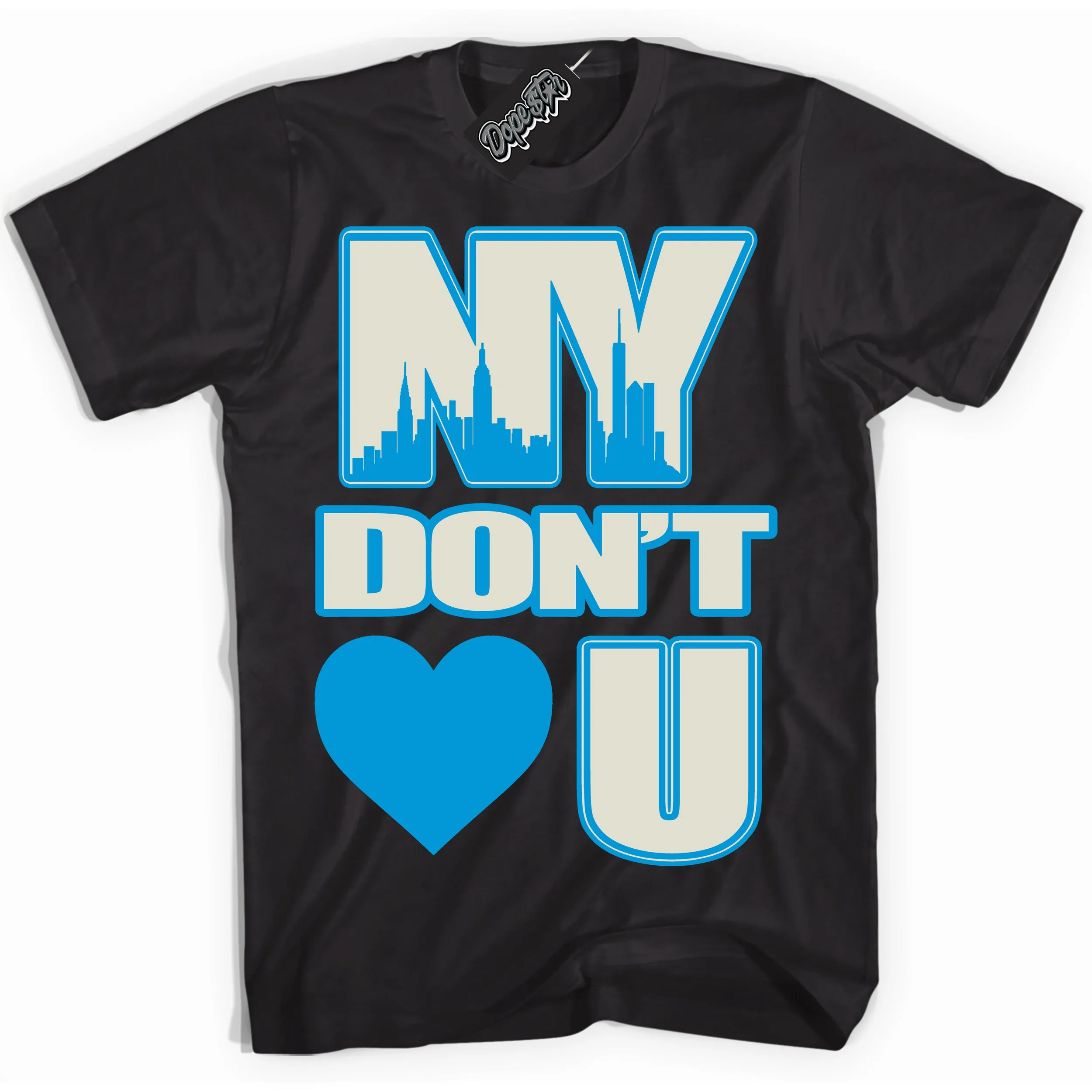 Next Nature Light Khaki Star Blue Dunk Sneaker Shirt NY Don't Love You Graphic