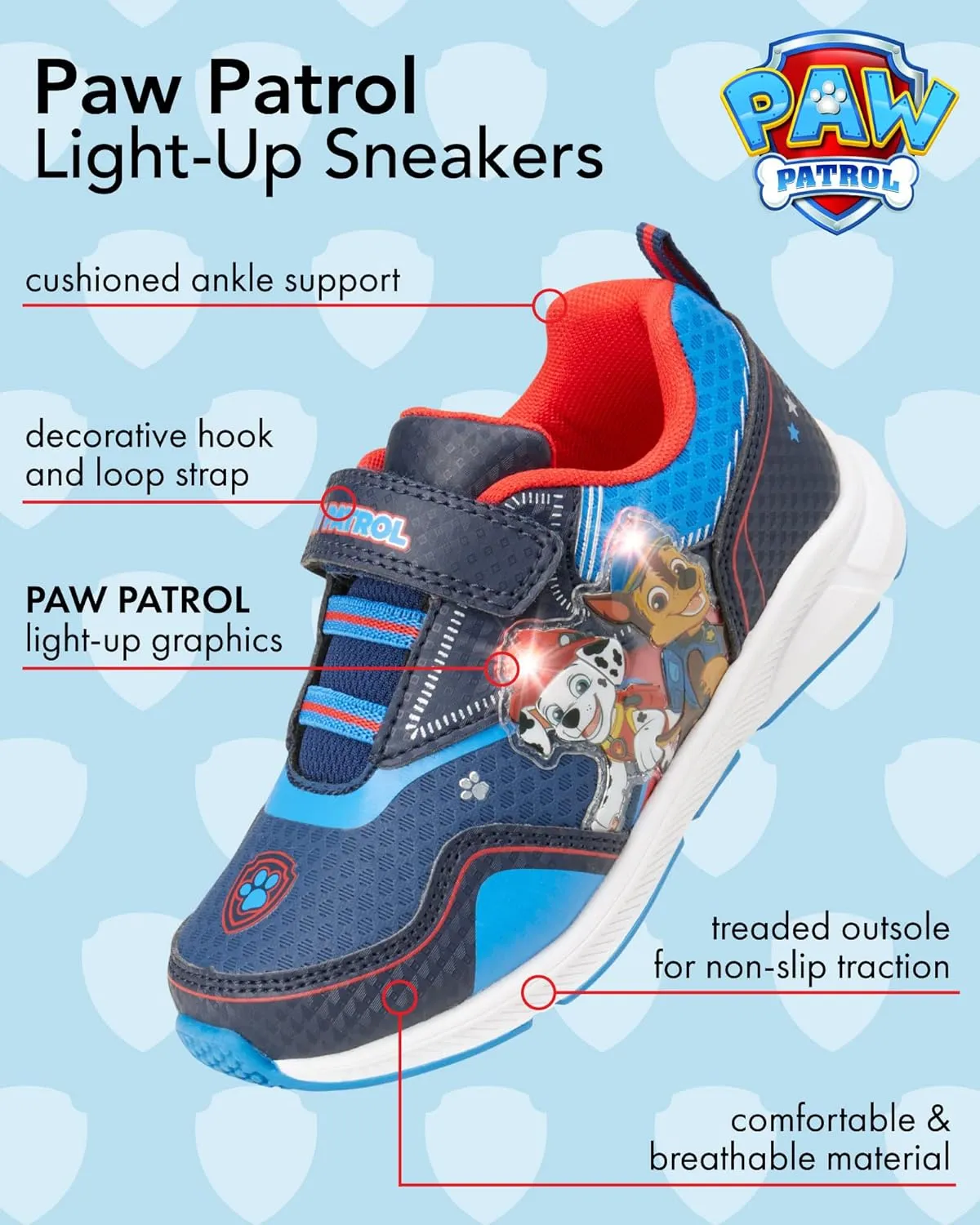 Nickelodeon Boy's Paw Patrol Sneaker (Toddler/Little Kid)
