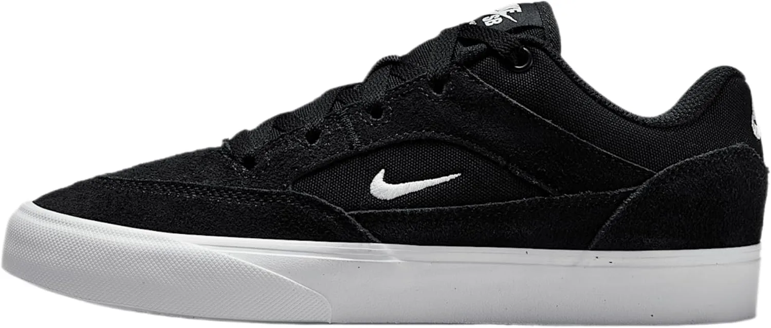 Nike SB Malor Big Kids' Skate Shoes (HF1205-001, Black/Black/White/White)