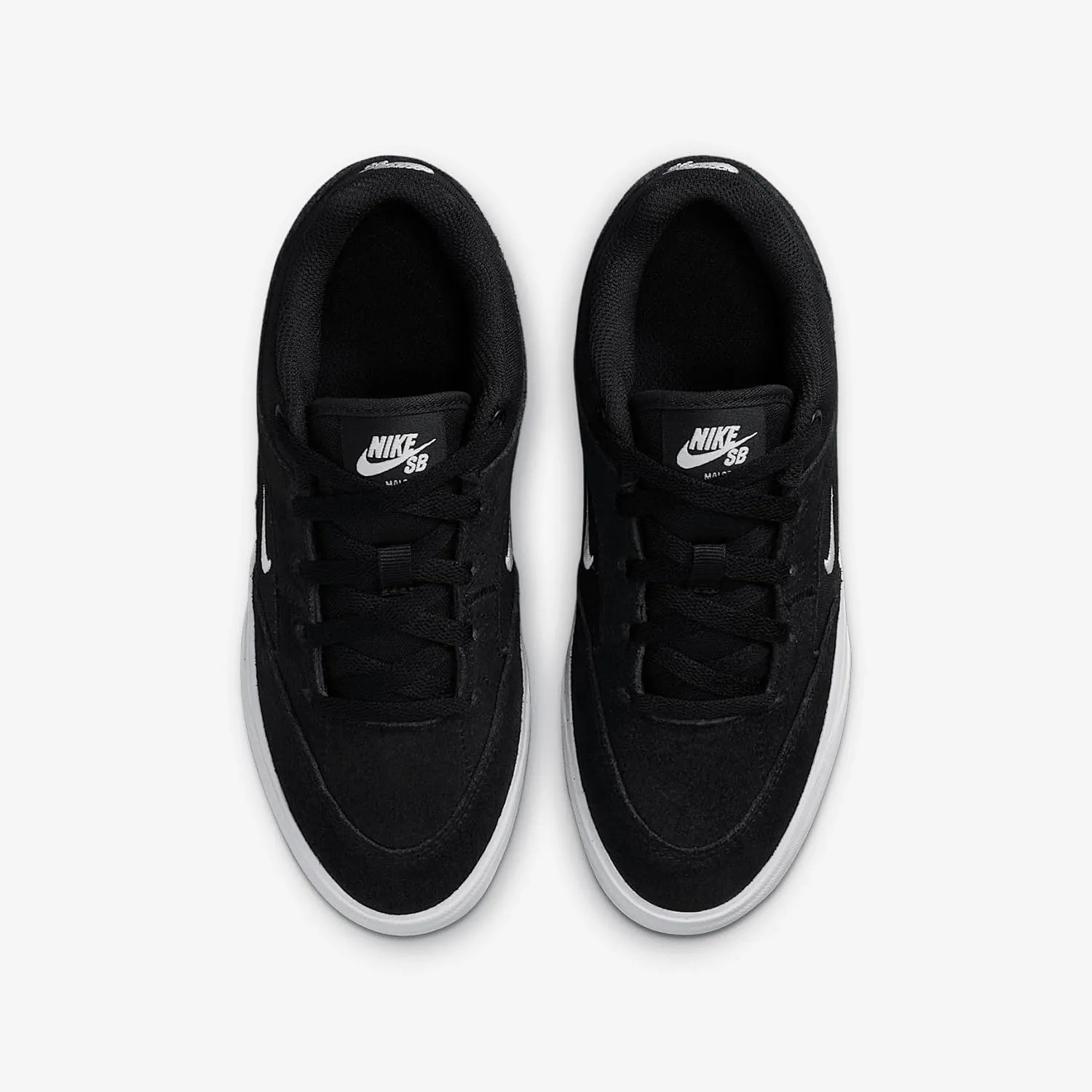 Nike SB Malor Big Kids' Skate Shoes (HF1205-001, Black/Black/White/White)