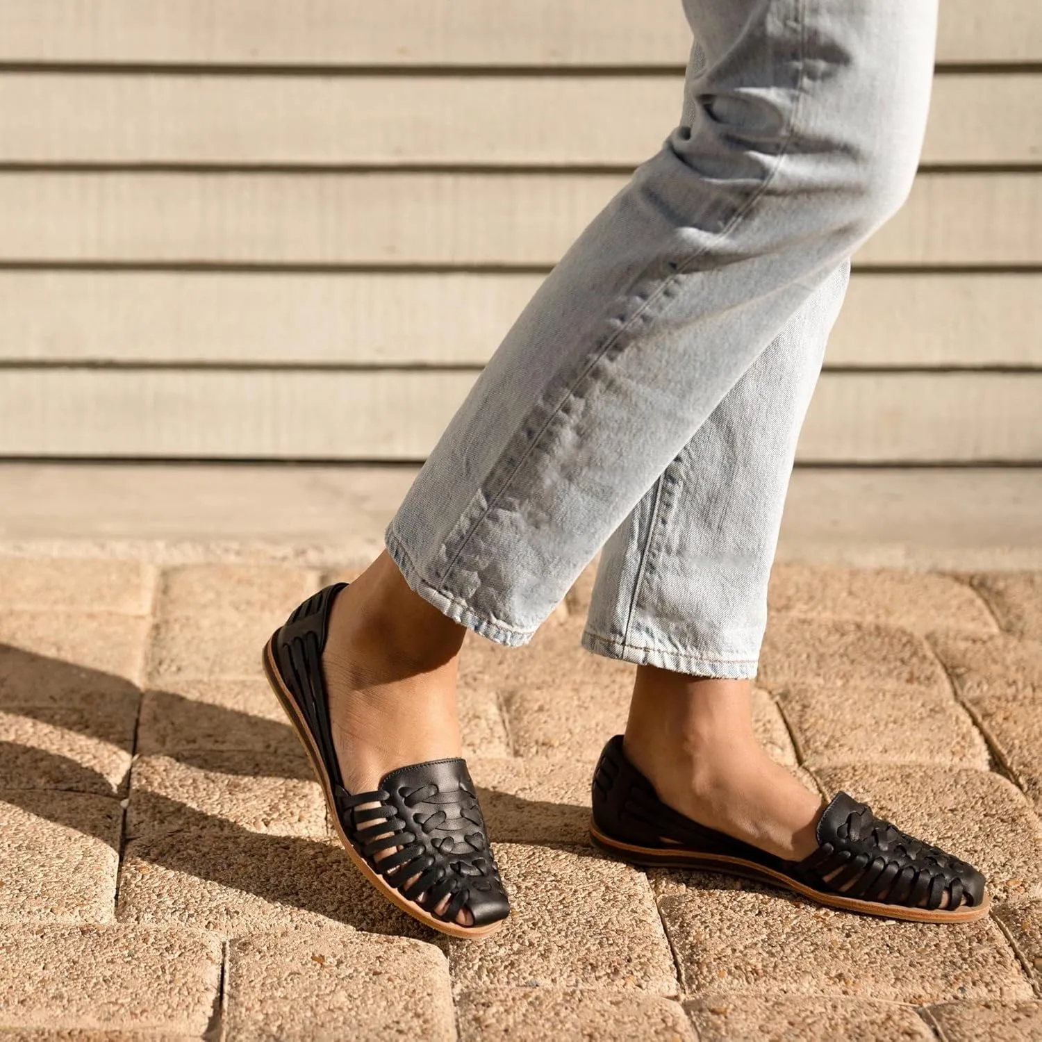 Nisolo Women's Huarache Sandals, Slip-On Comfort, Designed for Casual Everyday Wear, Handwoven & Waterproof Leather, No-Slip Sole