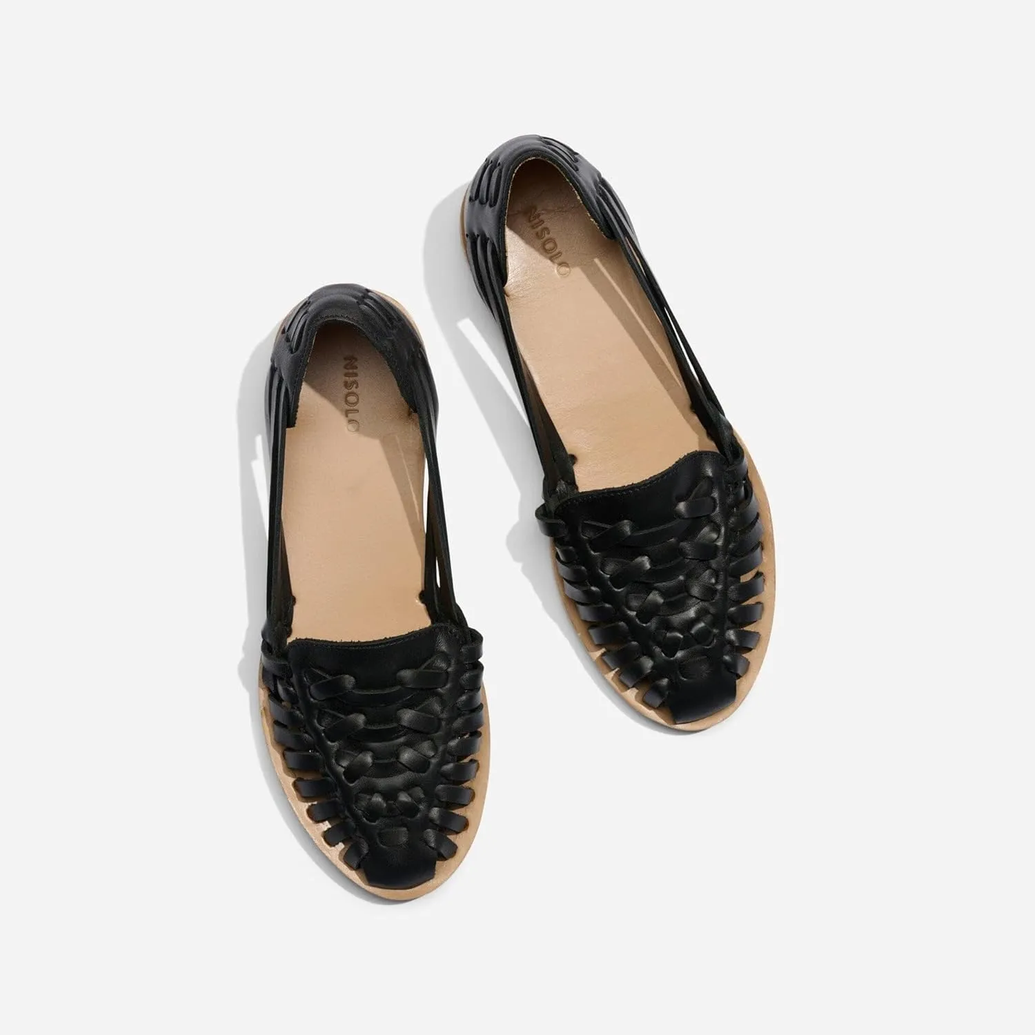 Nisolo Women's Huarache Sandals, Slip-On Comfort, Designed for Casual Everyday Wear, Handwoven & Waterproof Leather, No-Slip Sole