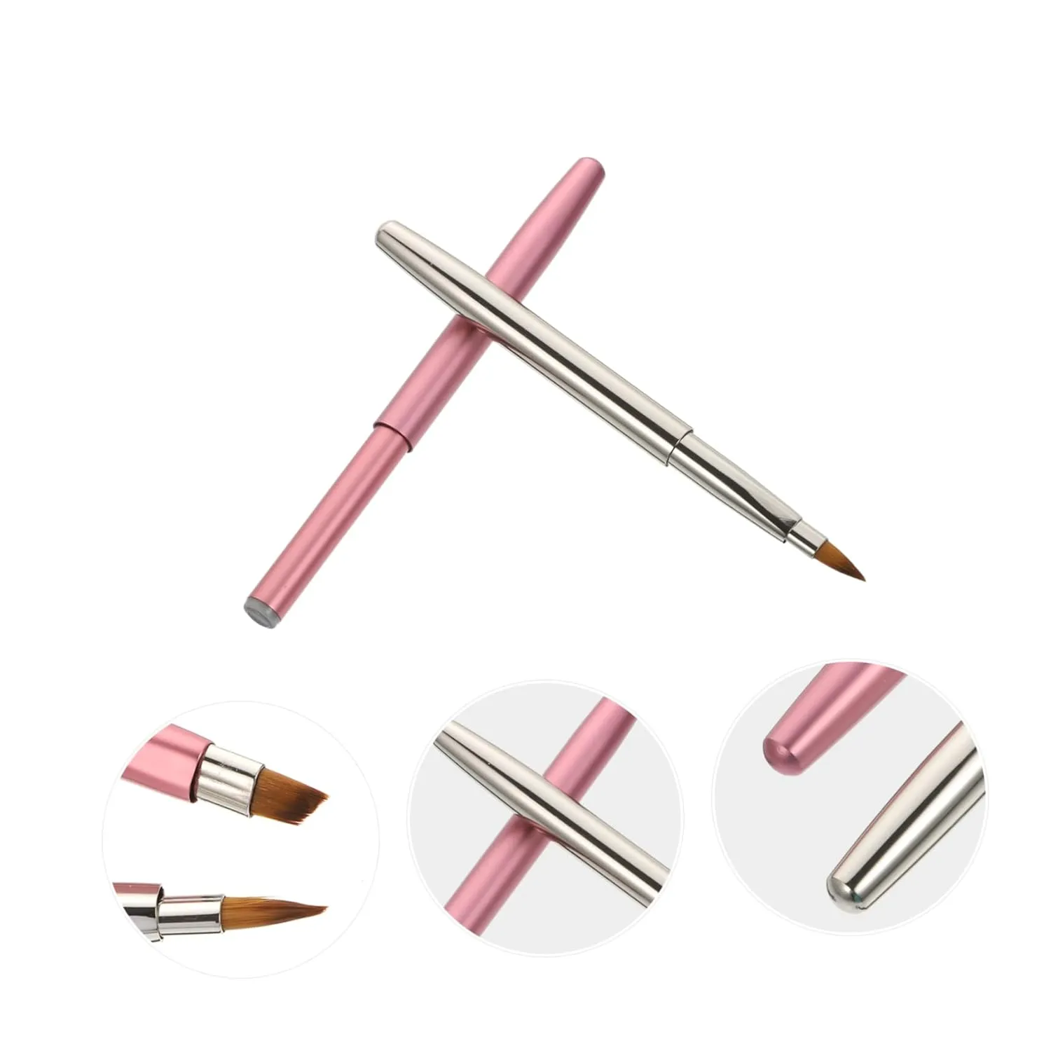 NOLITOY 3sets Acrylic Makeup Brush Set for Beginners 5-piece Girls Makeup Brushes Eye Cosmetic Accessory for Girls 2pcs*3