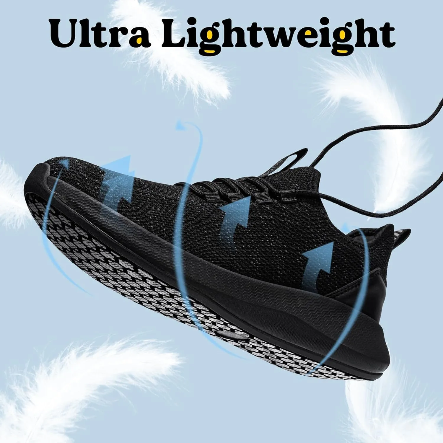 Non Slip Work Shoes for Men Slip On Sneakers Black Lightweight Slip Resistant Shoe Food Service Chef Kitchen Zapatos para Hombre de Trabajo, Charcoal Grey US 6.5-13