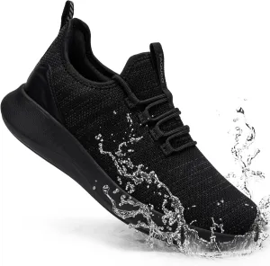 Non Slip Work Shoes for Men Slip On Sneakers Black Lightweight Slip Resistant Shoe Food Service Chef Kitchen Zapatos para Hombre de Trabajo, Charcoal Grey US 6.5-13