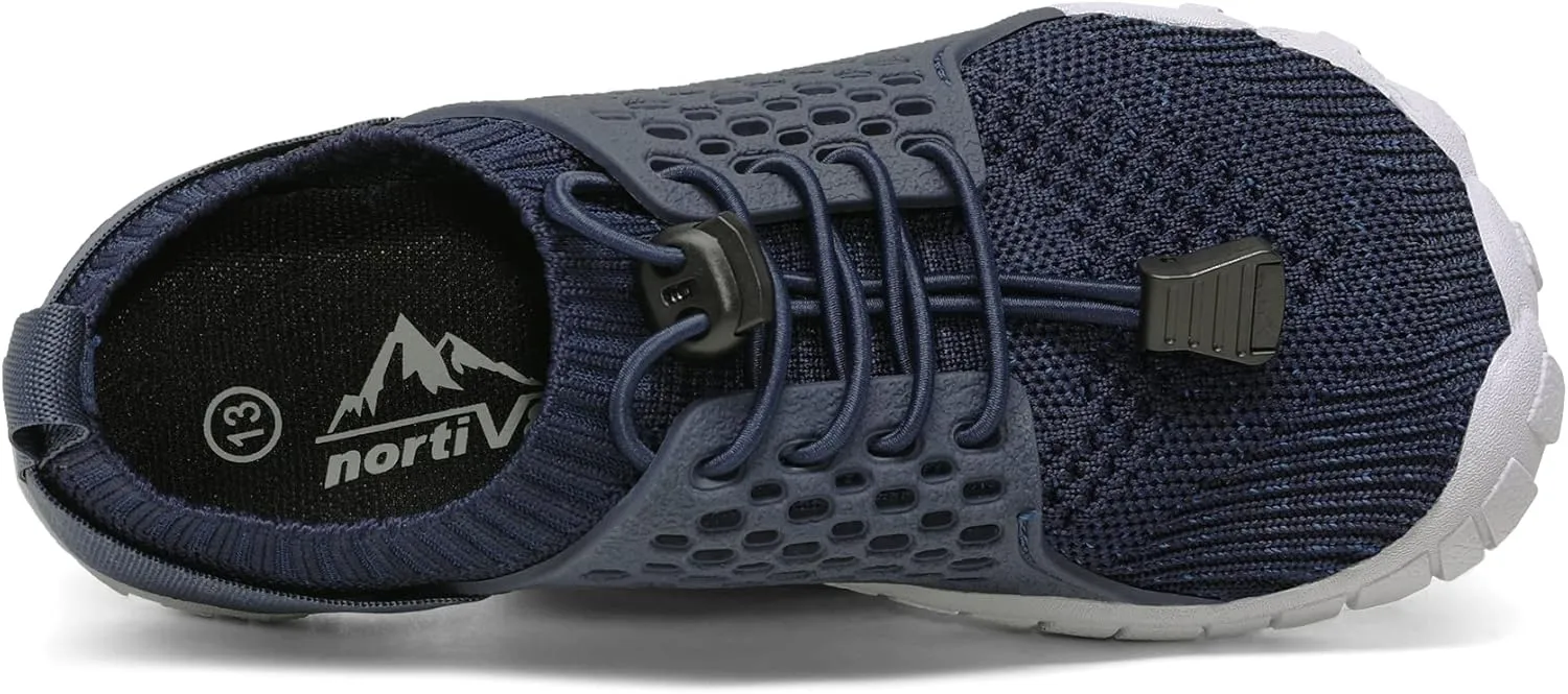 NORTIV 8 Kids Water Shoes Boys Girls Lightweight Athletic Outdoor Quick Dry Barefoot Sports Shoes(Toddler/Little Kid/Big Kid) Aqua