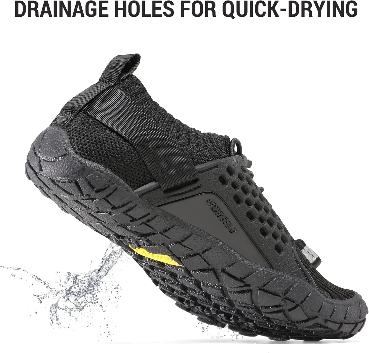 NORTIV 8 Kids Water Shoes, Lightweight Quick Dry Barefoot Athletic Aqua Sports Shoes for Boys & Girls, Outdoor, Summer