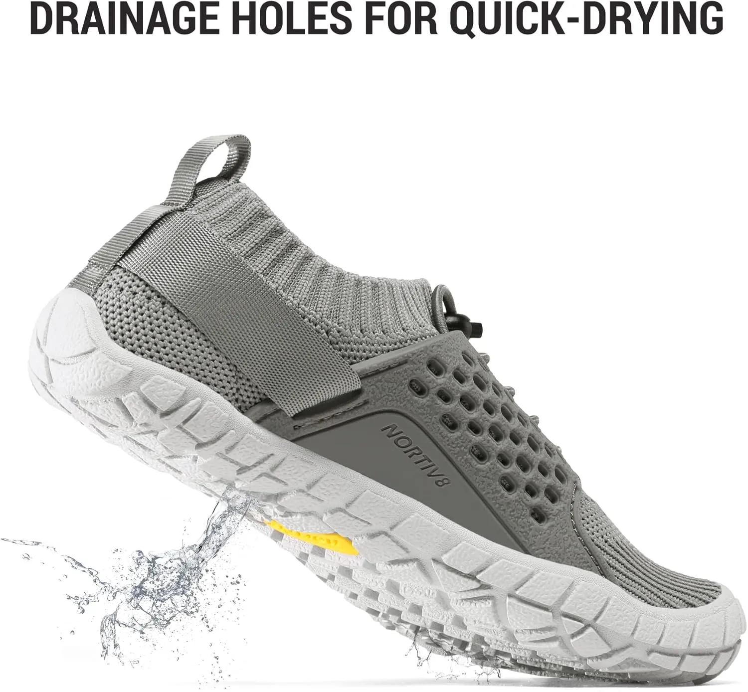 NORTIV 8 Kids Water Shoes, Lightweight Quick Dry Barefoot Athletic Aqua Sports Shoes for Boys & Girls, Outdoor, Summer